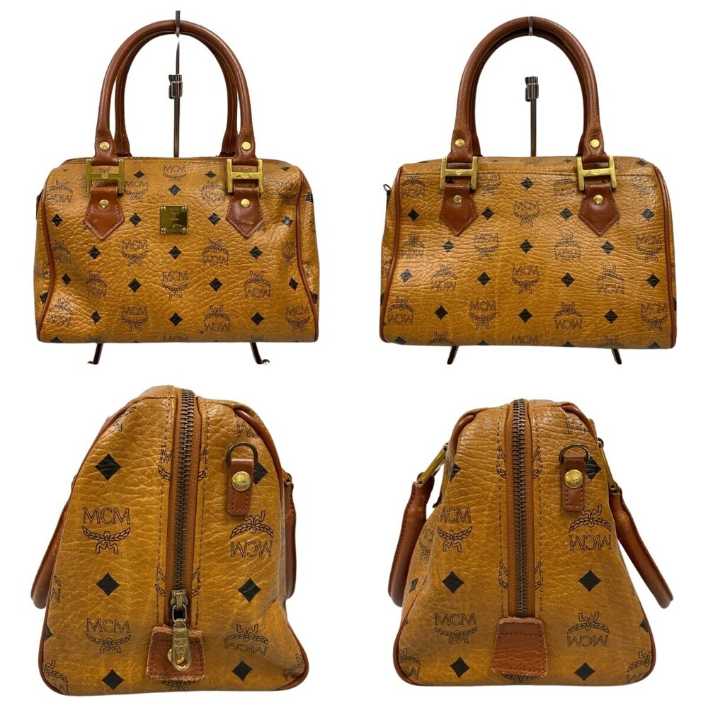 MCM Boston Bag Visetos Brown